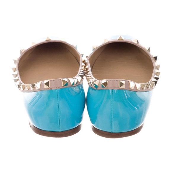 Valentino Rockstud Studded Flats 40/9 - Picture 3 of 5